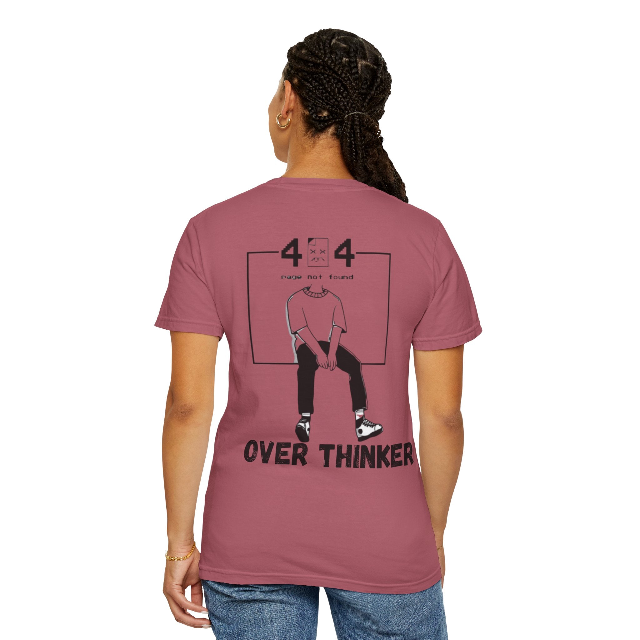 Over Thinker Graphic T-Shirt — Minimalist Illustration Tee