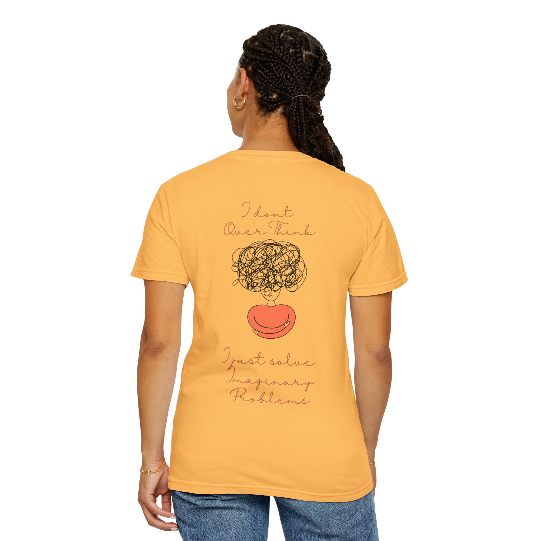T‑Shirt — “I Don’t Over Think, I Just solve Imaginary Problems” Cute Graphic Tee