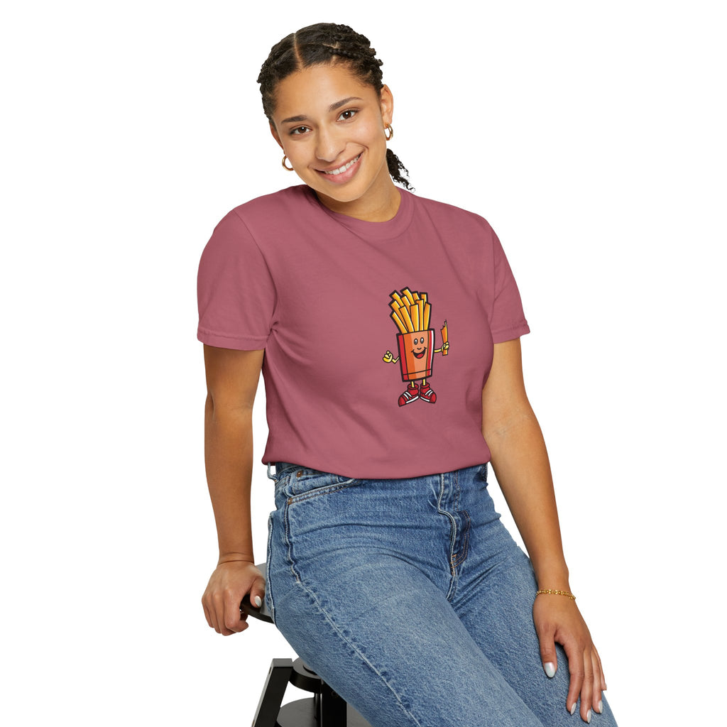 Funny French Fries T-Shirt — “Exercise? I Thought You Said Extra Fries!” Graphic Tee