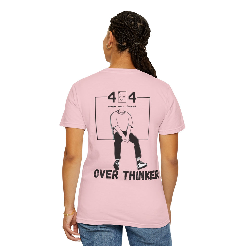 Over Thinker Graphic T-Shirt — Minimalist Illustration Tee
