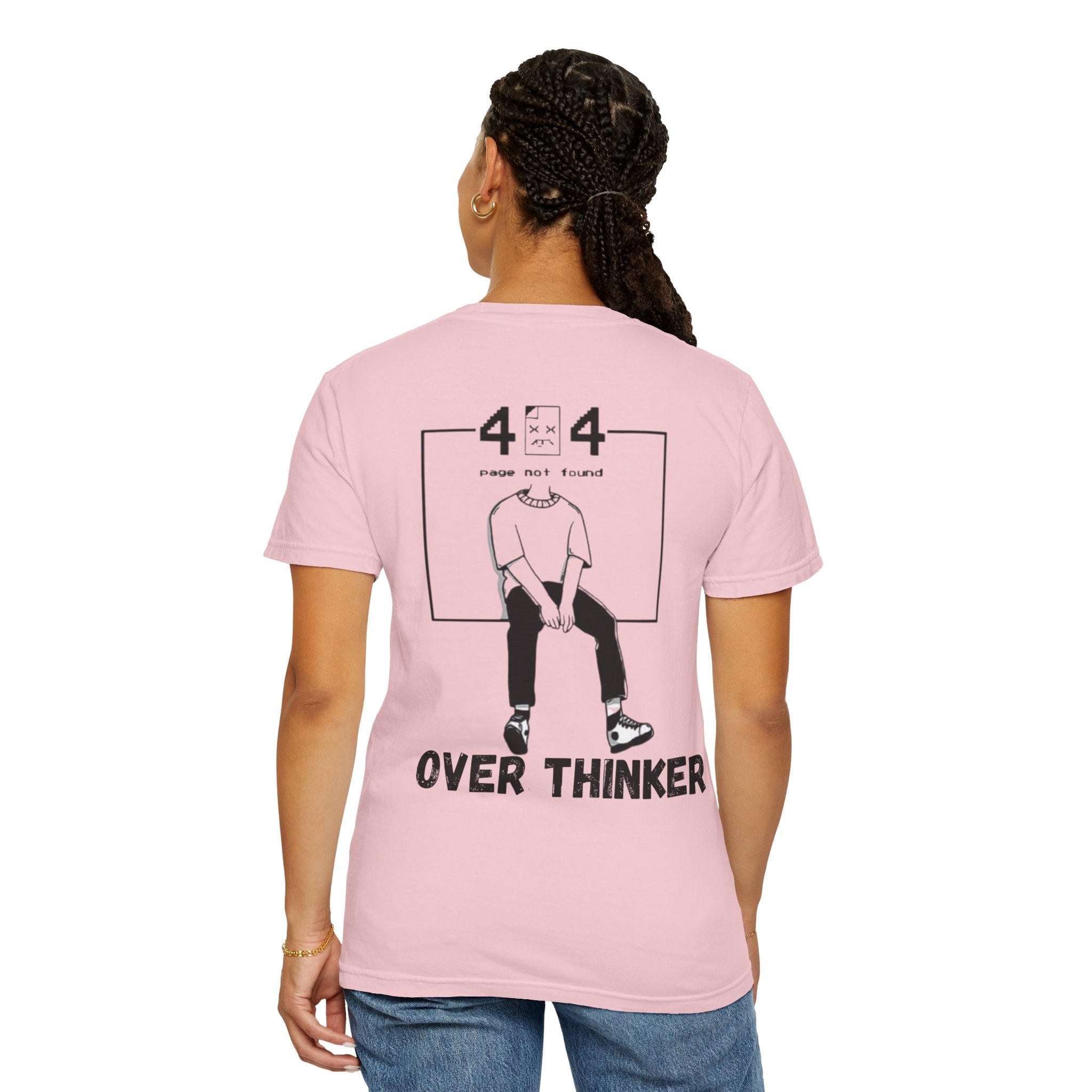 Over Thinker Graphic T-Shirt — Minimalist Illustration Tee