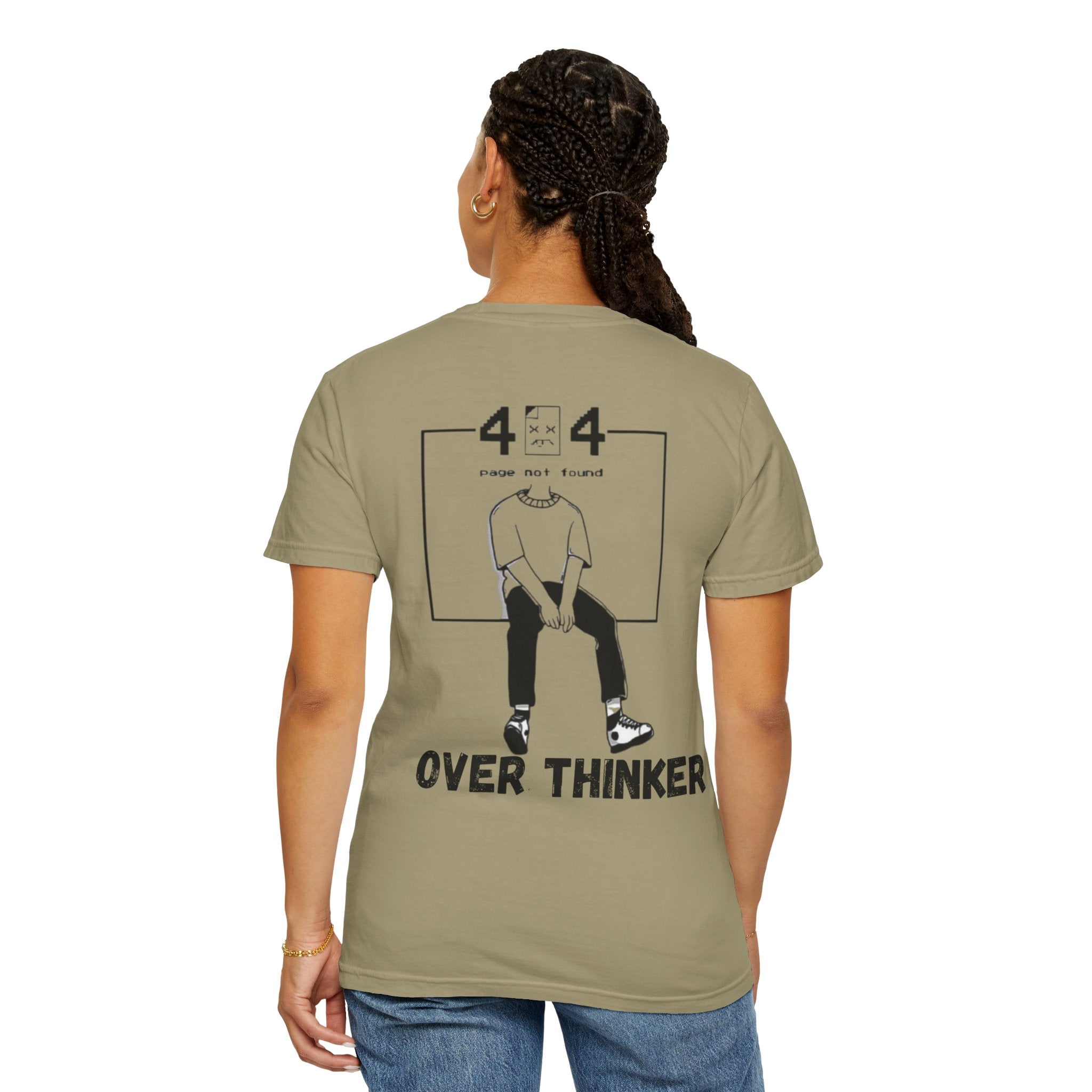 Over Thinker Graphic T-Shirt — Minimalist Illustration Tee