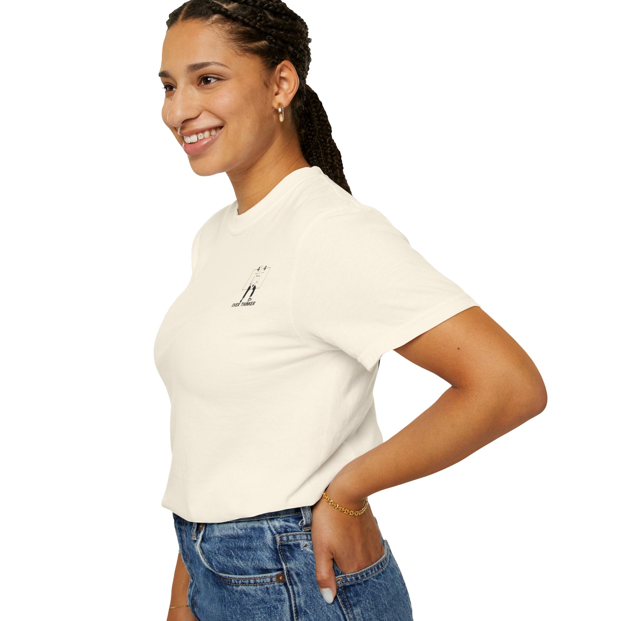 Over Thinker Graphic T-Shirt — Minimalist Illustration Tee
