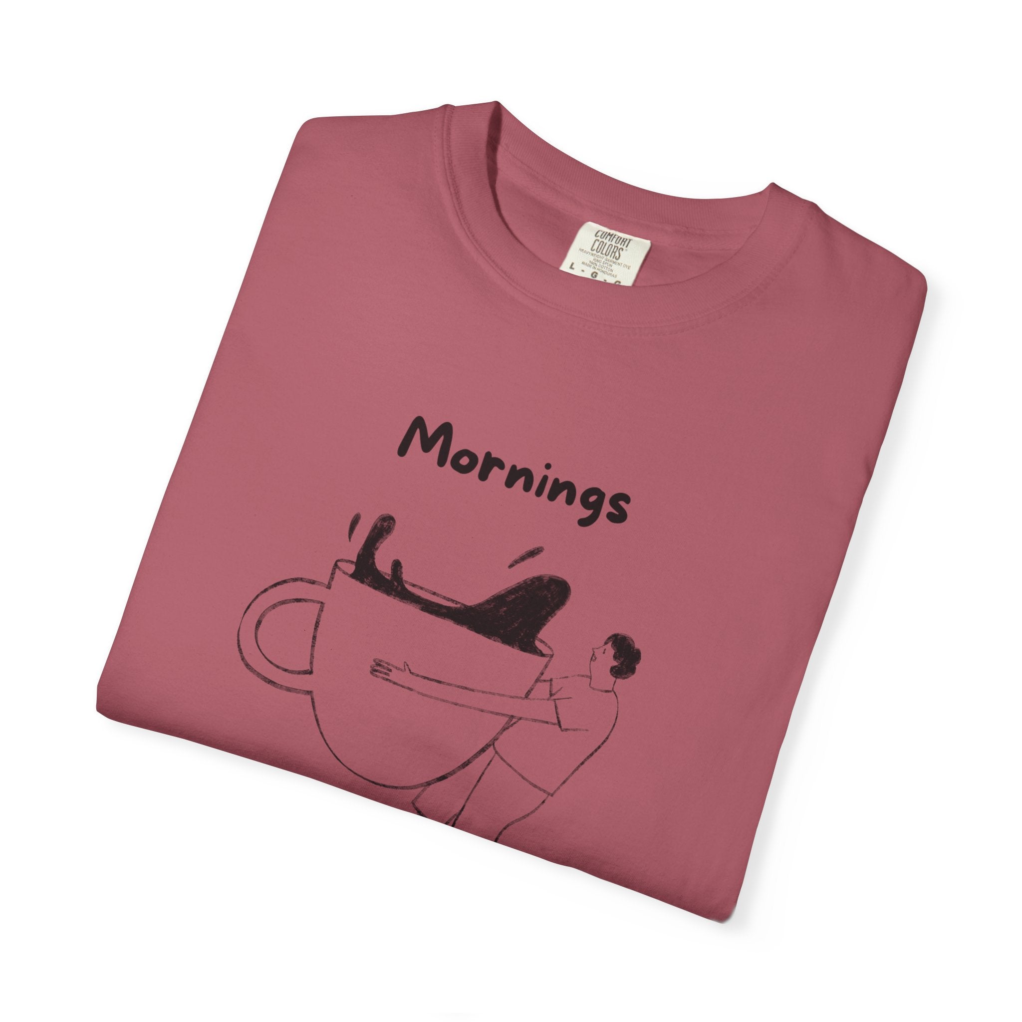 Graphic Tee — “Mornings: Coffee / Evenings: Wine Because Adulting Is Hard”