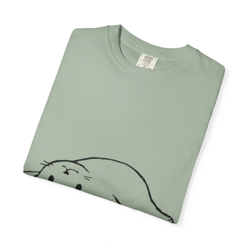 Overthinking and Also Hungry T-Shirt — Cute Lazy Cat Graphic Tee