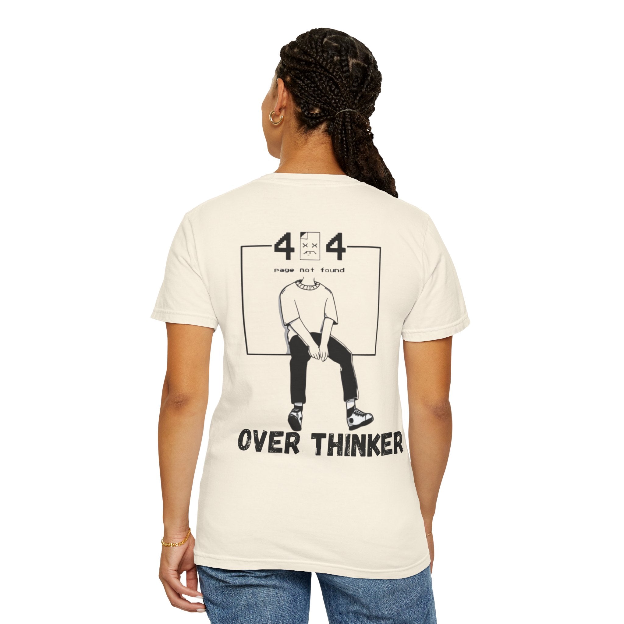 Over Thinker Graphic T-Shirt — Minimalist Illustration Tee