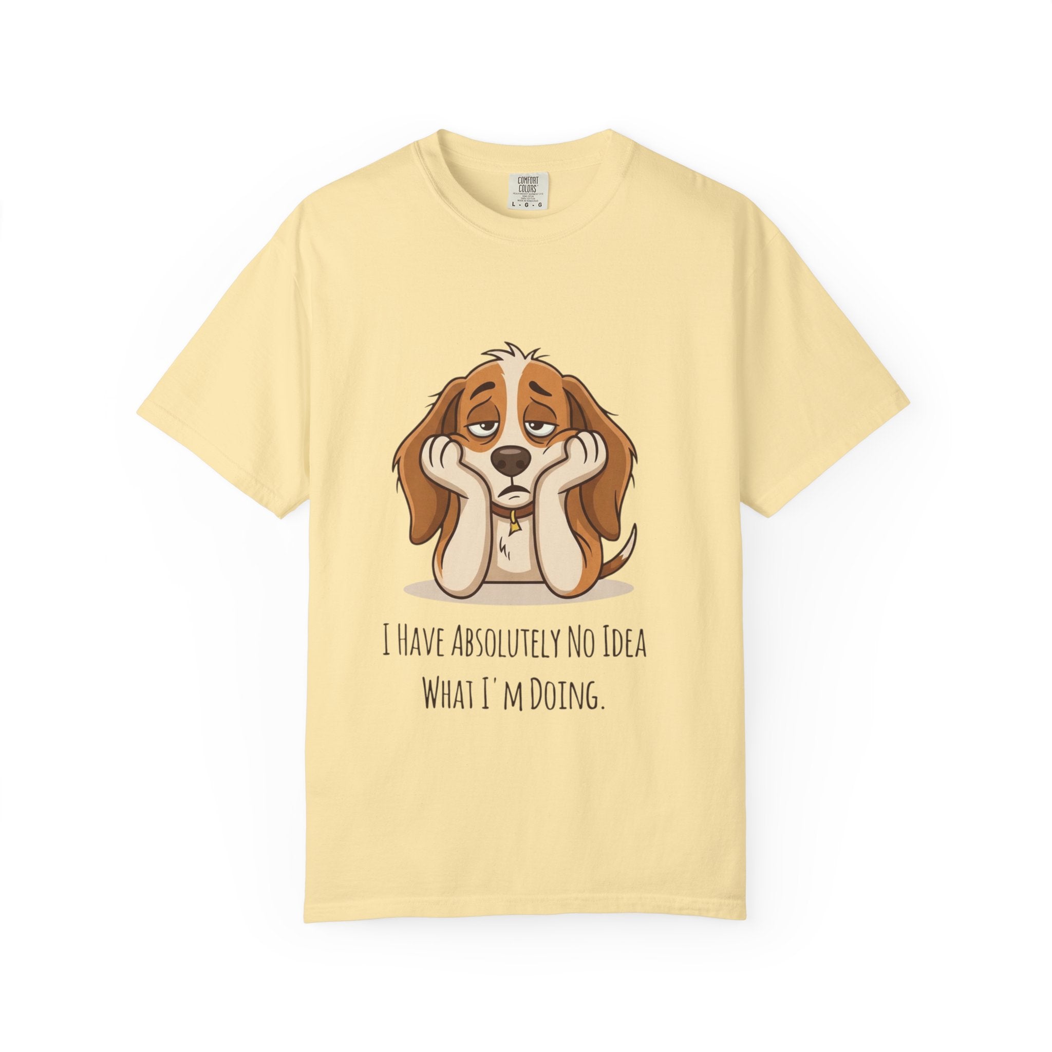 Funny Dog Adulting Confusion T-Shirt