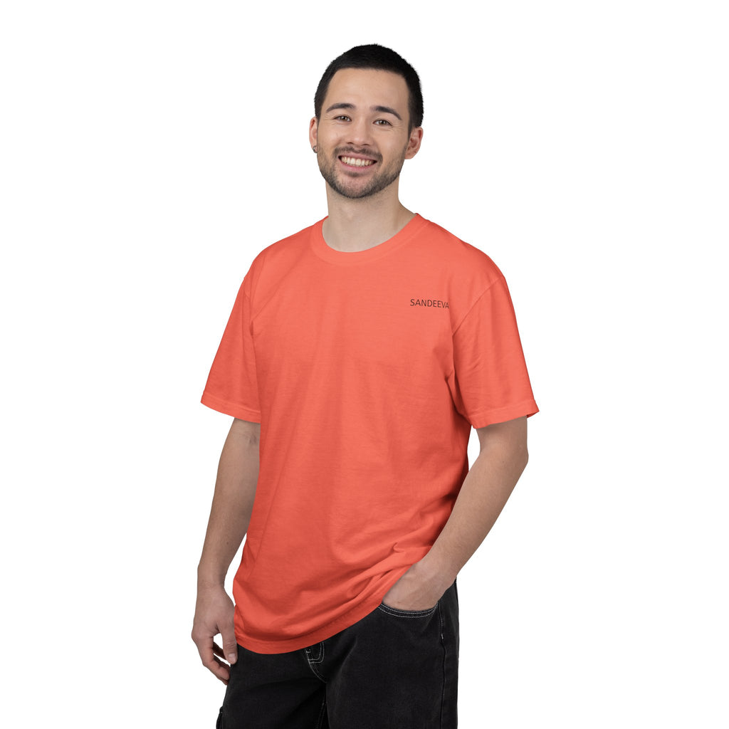 Overthinking Brain Graphic T-Shirt — "Overthinking" Back Print