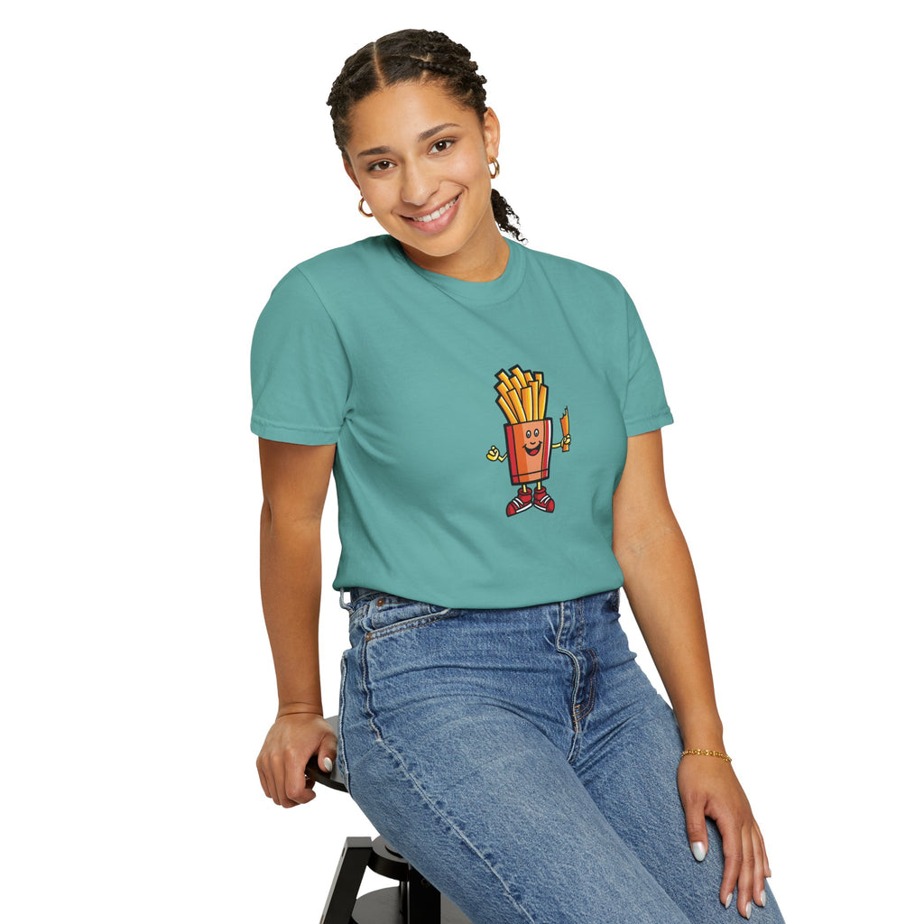 Funny French Fries T-Shirt — “Exercise? I Thought You Said Extra Fries!” Graphic Tee