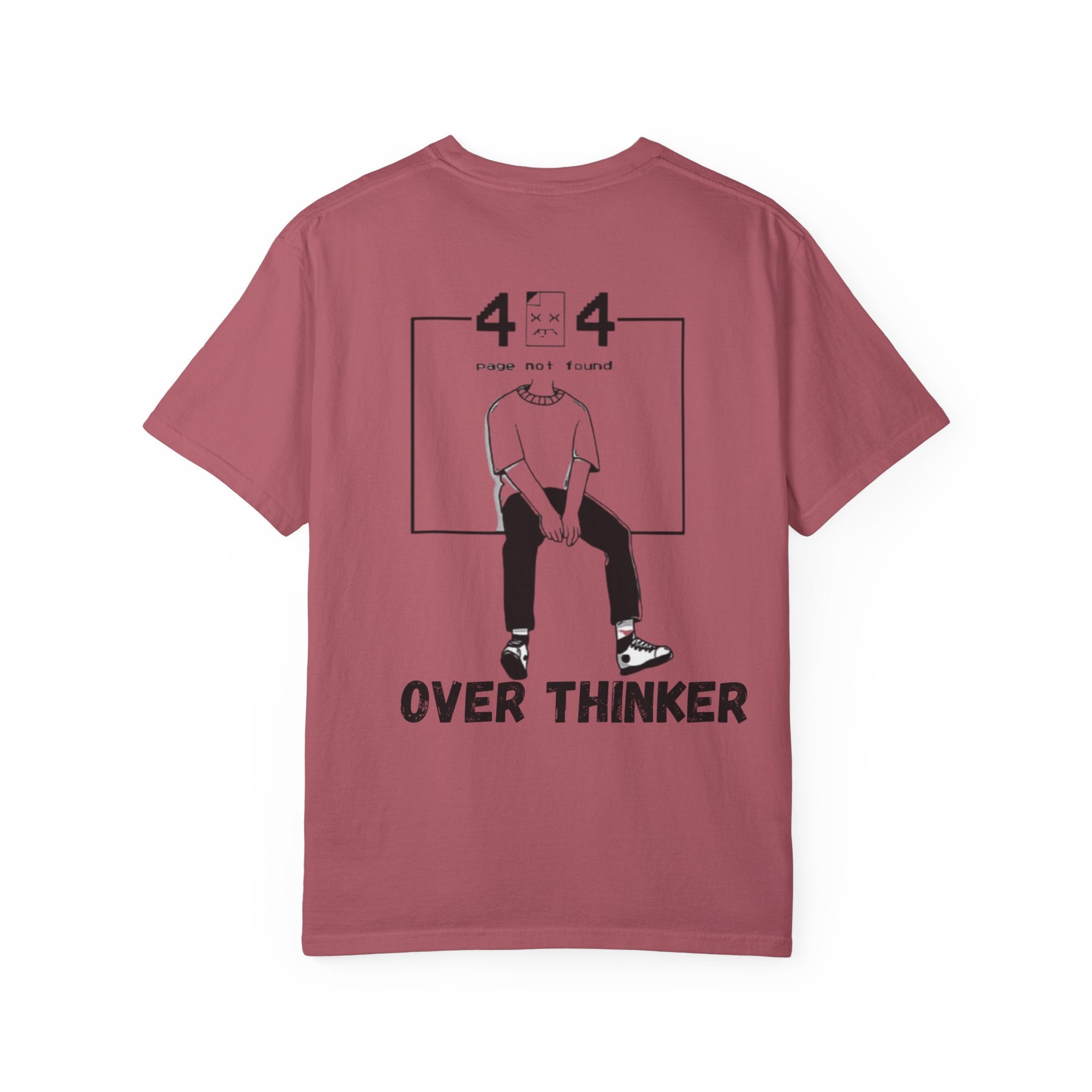 Over Thinker Graphic T-Shirt — Minimalist Illustration Tee