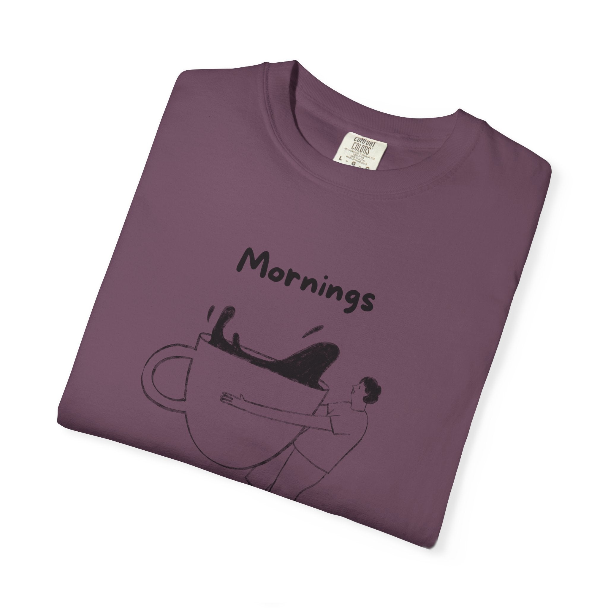 Graphic Tee — “Mornings: Coffee / Evenings: Wine Because Adulting Is Hard”