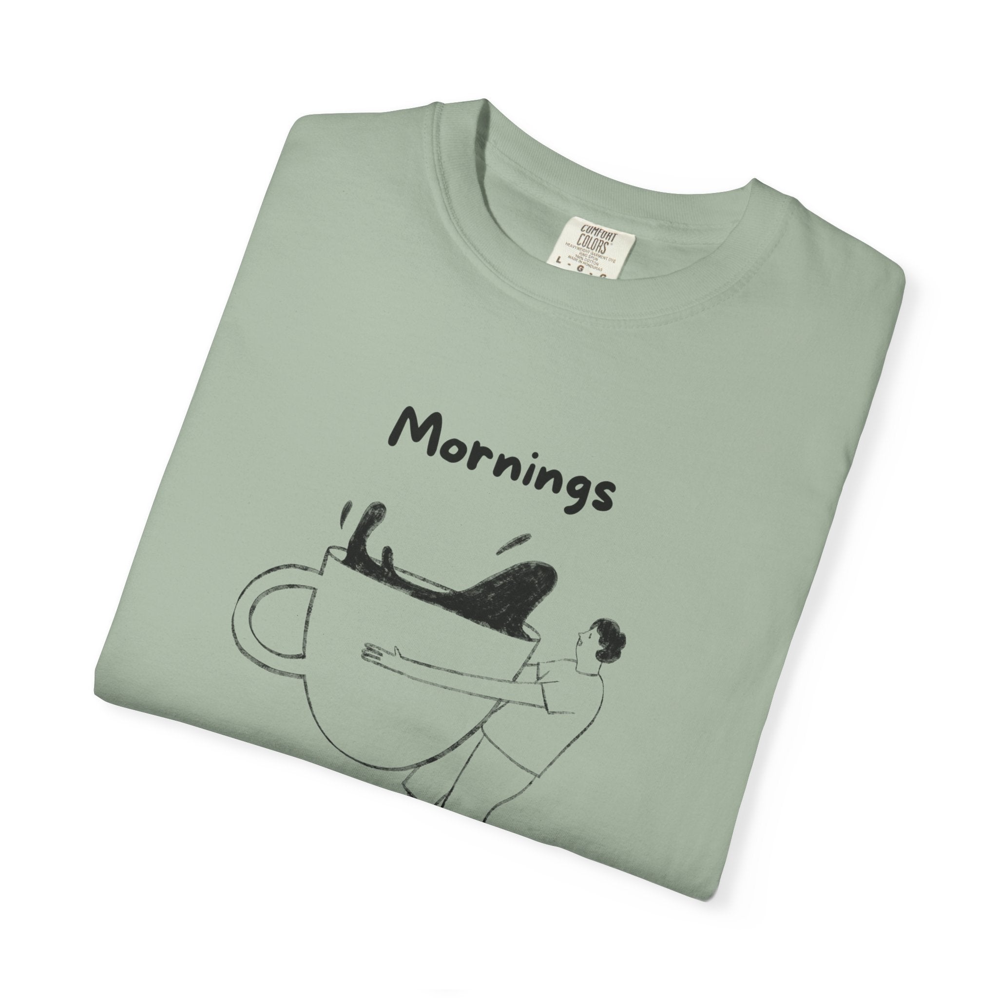 Graphic Tee — “Mornings: Coffee / Evenings: Wine Because Adulting Is Hard”