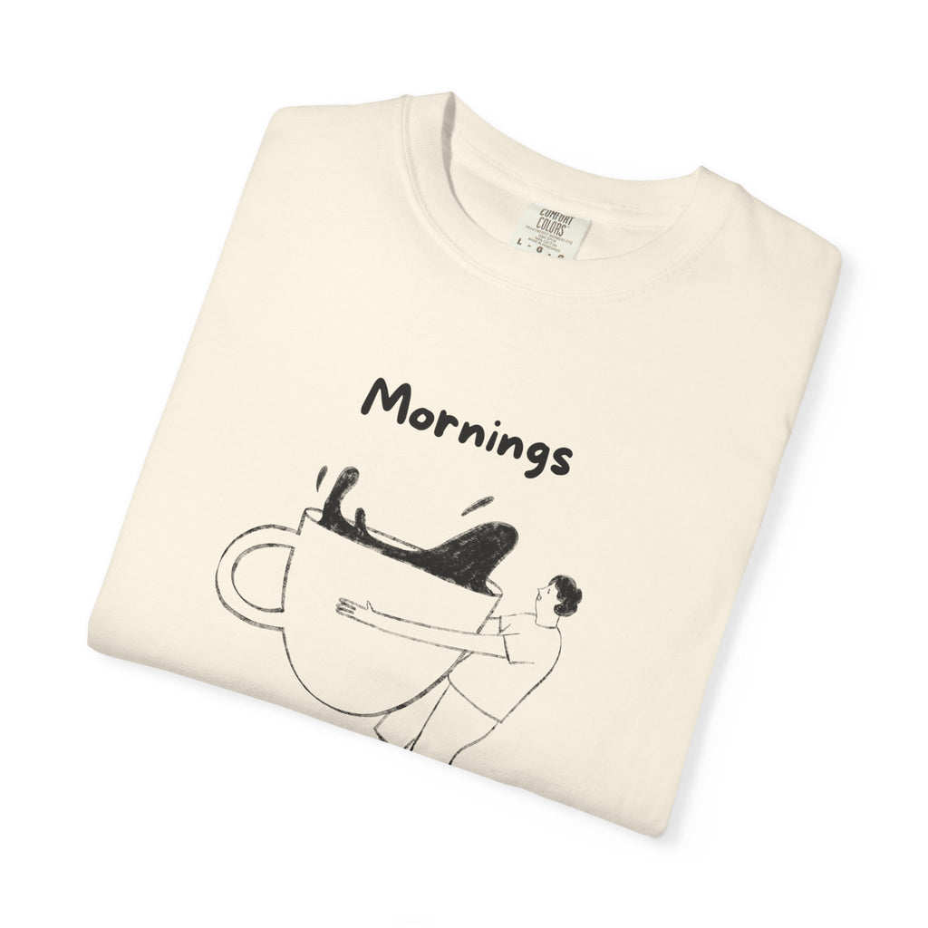 Graphic Tee — “Mornings: Coffee / Evenings: Wine Because Adulting Is Hard”