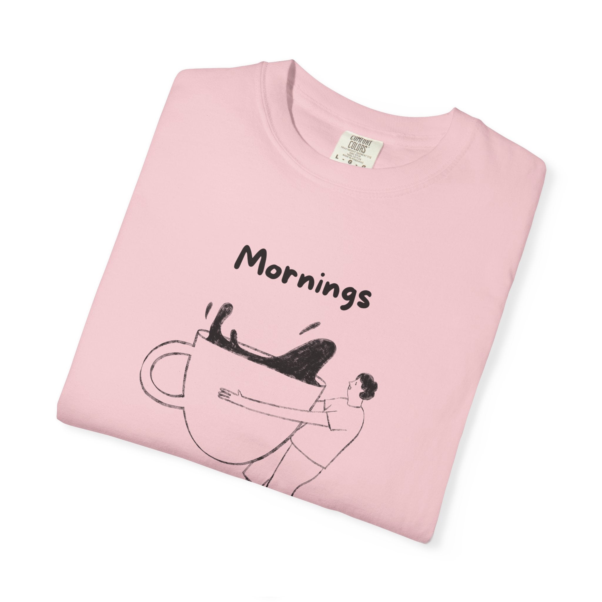 Graphic Tee — “Mornings: Coffee / Evenings: Wine Because Adulting Is Hard”