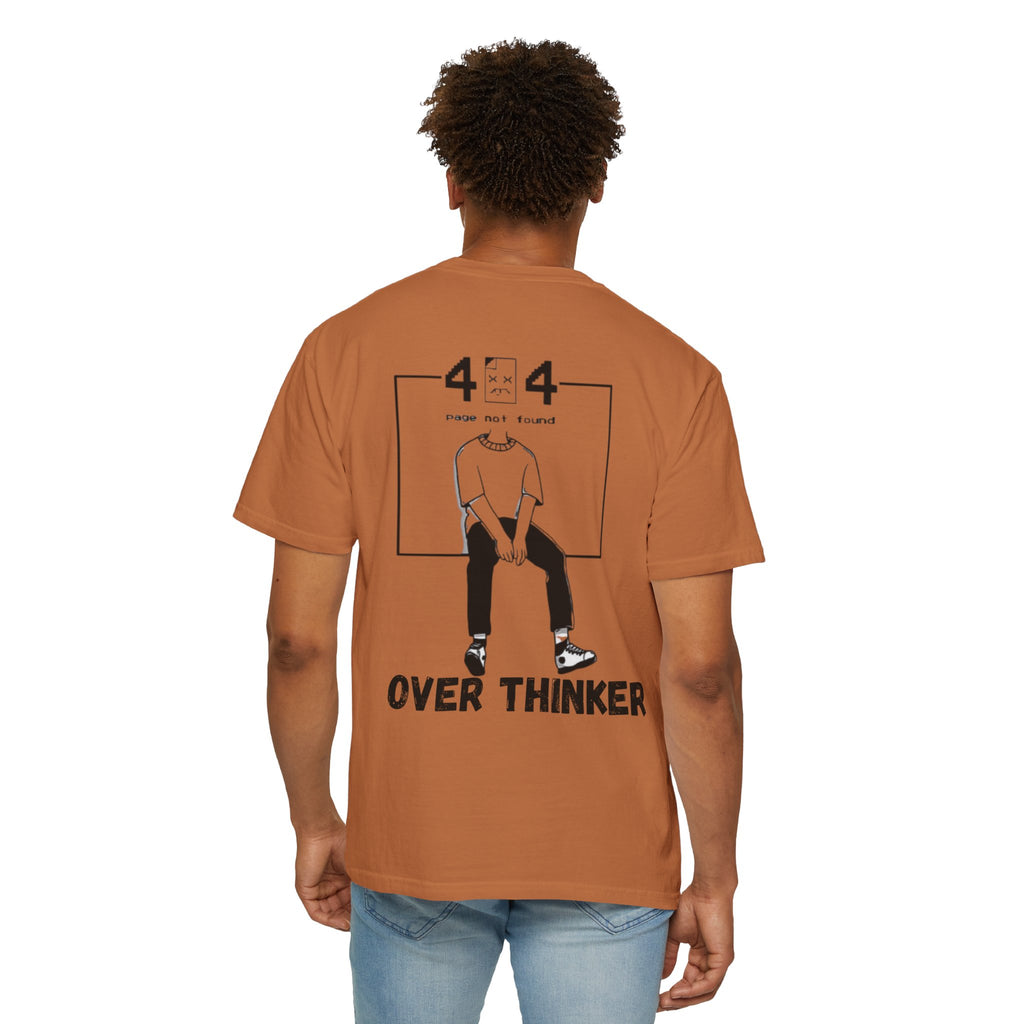 Over Thinker Graphic T-Shirt — Minimalist Illustration Tee