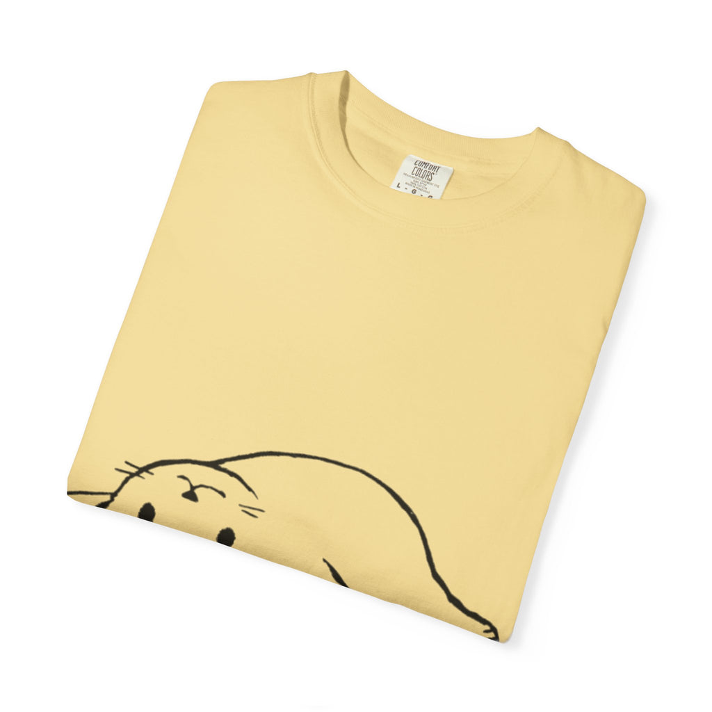 Overthinking and Also Hungry T-Shirt — Cute Lazy Cat Graphic Tee