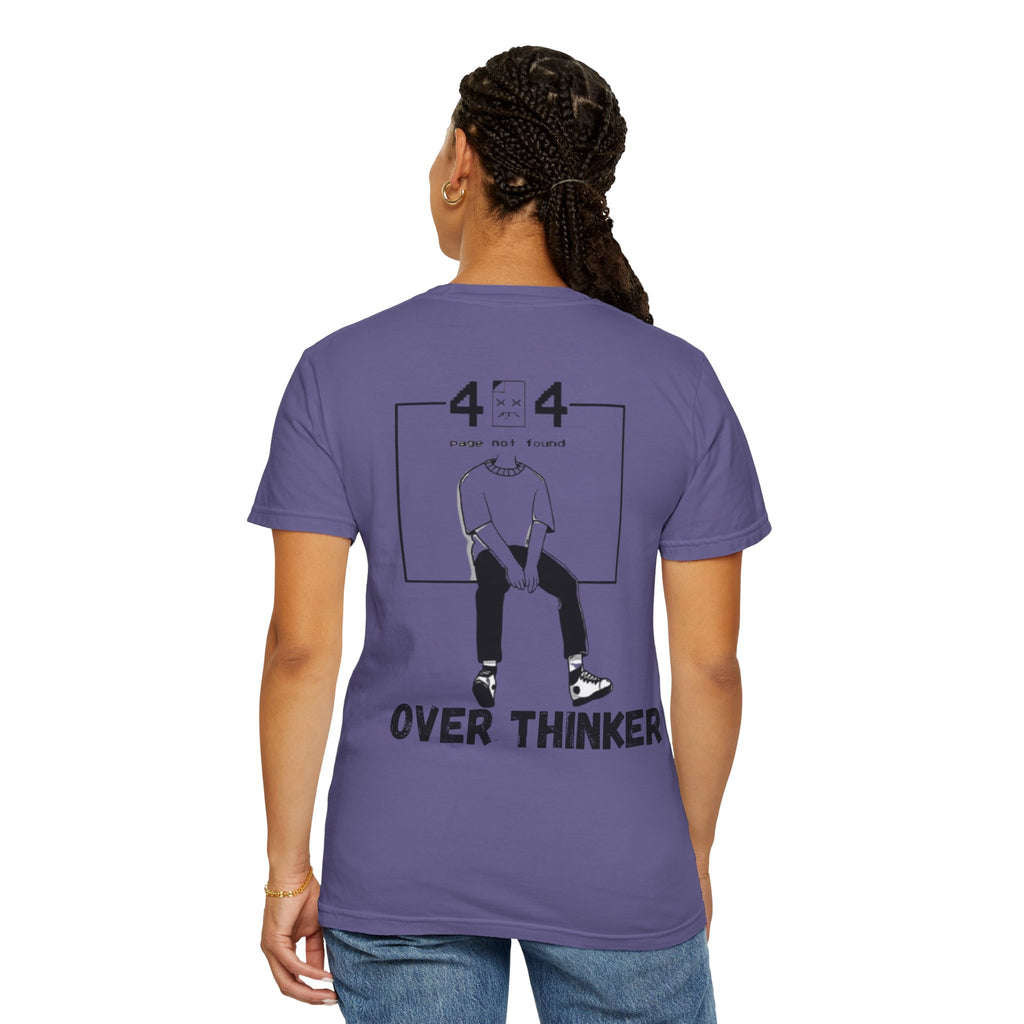 Over Thinker Graphic T-Shirt — Minimalist Illustration Tee