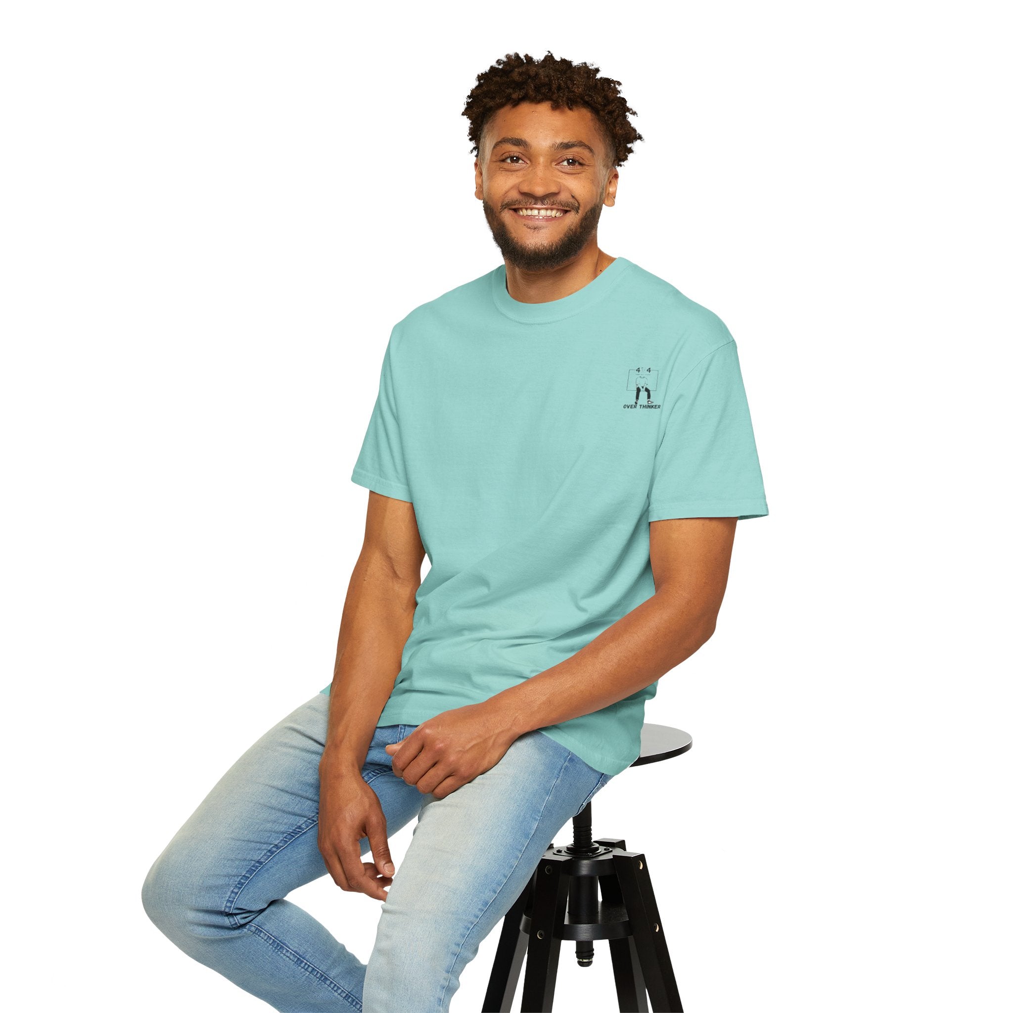 Over Thinker Graphic T-Shirt — Minimalist Illustration Tee