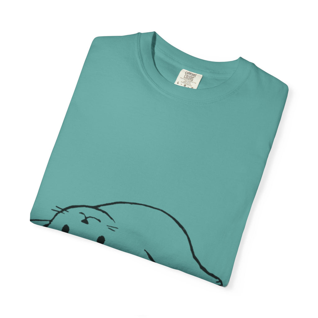 Overthinking and Also Hungry T-Shirt — Cute Lazy Cat Graphic Tee