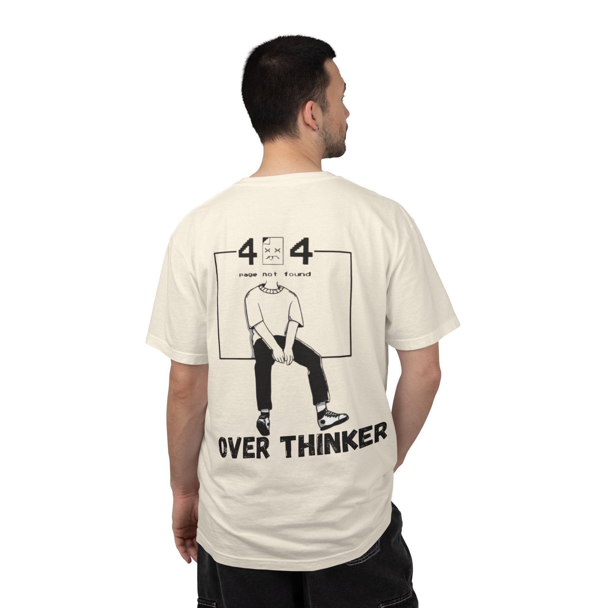 Over Thinker Graphic T-Shirt — Minimalist Illustration Tee