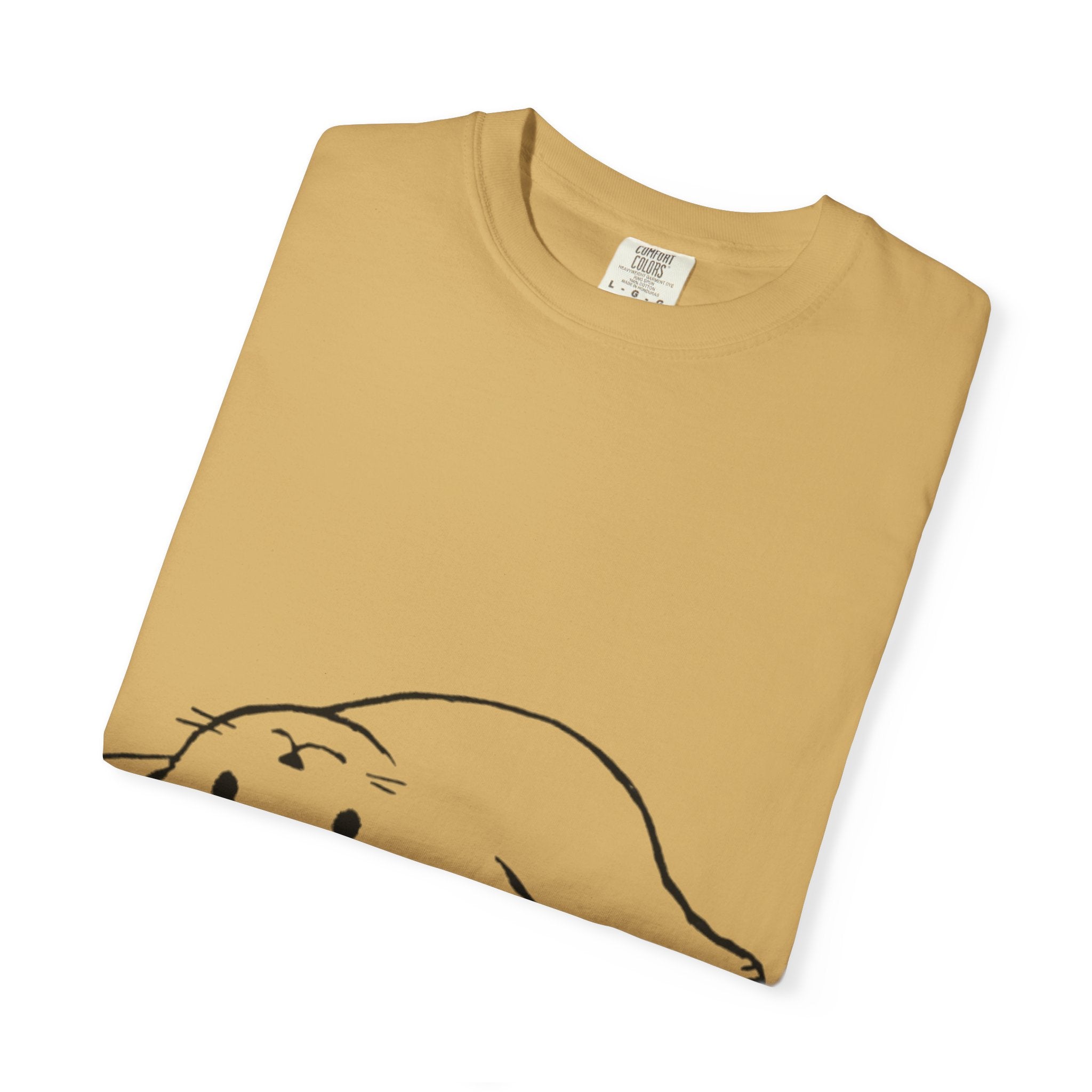 Overthinking and Also Hungry T-Shirt — Cute Lazy Cat Graphic Tee