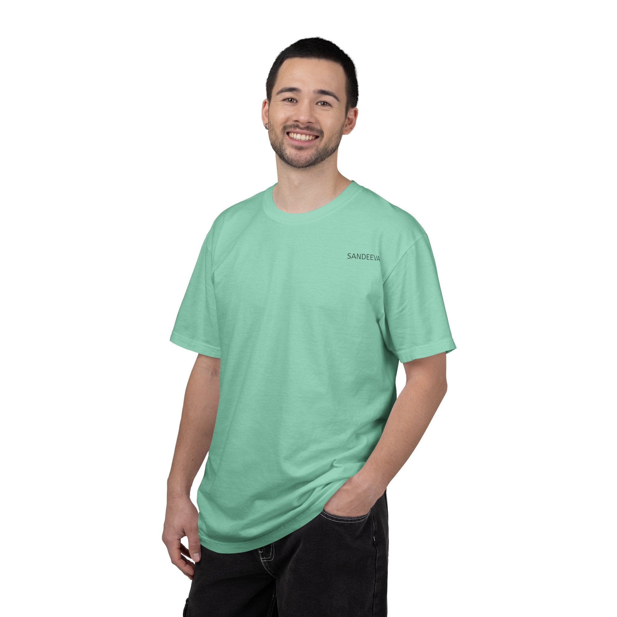 Overthinking Brain Graphic T-Shirt — "Overthinking" Back Print